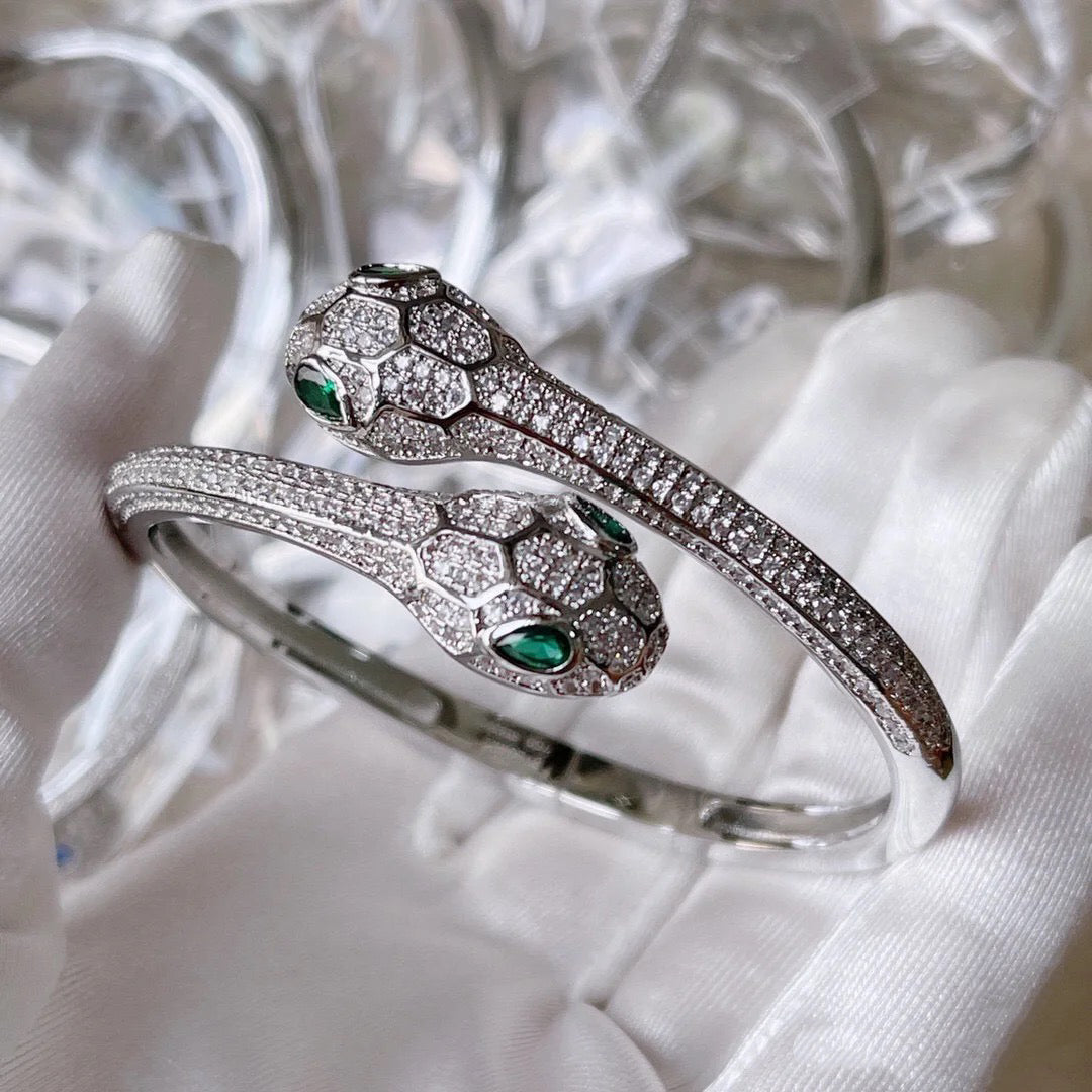Serpent Diamond - Encrusted Bracelet