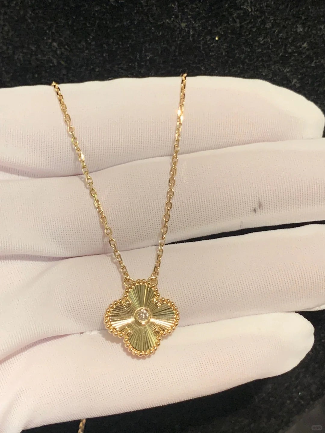 18K Gold - Plated Five - Flower Necklace