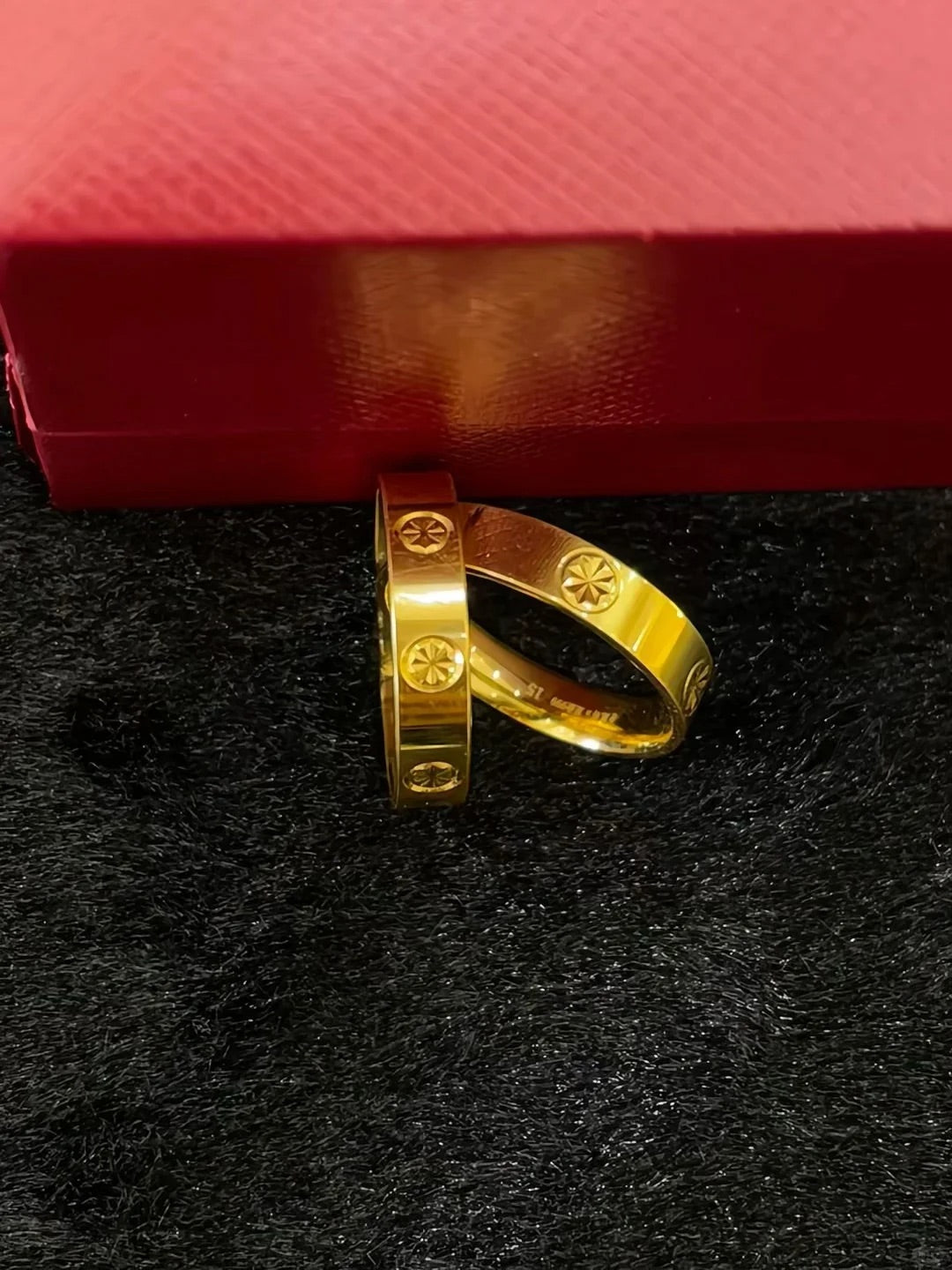 Timeless Gold - Plated Engraved Band Ring