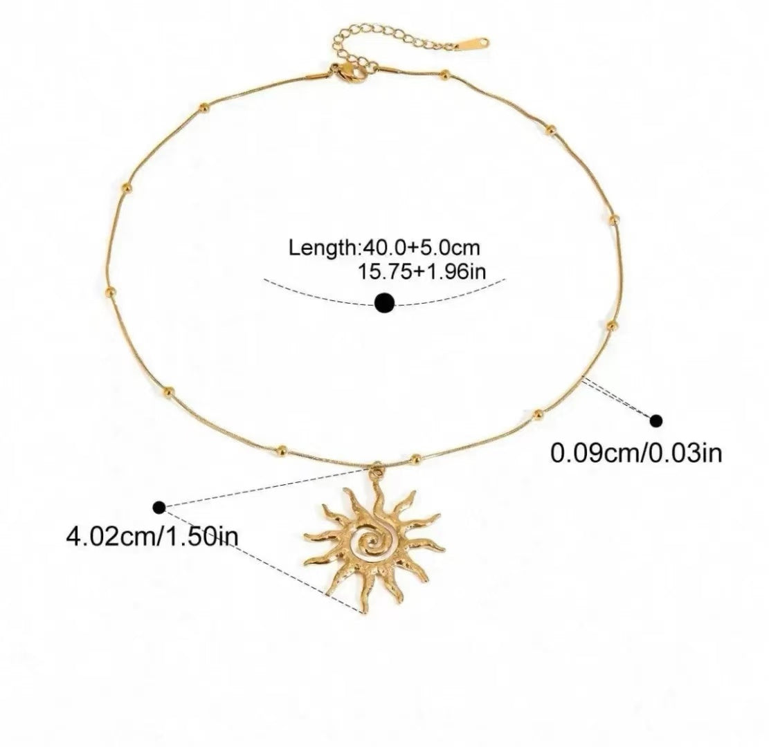 Sunburst Pendant Necklace