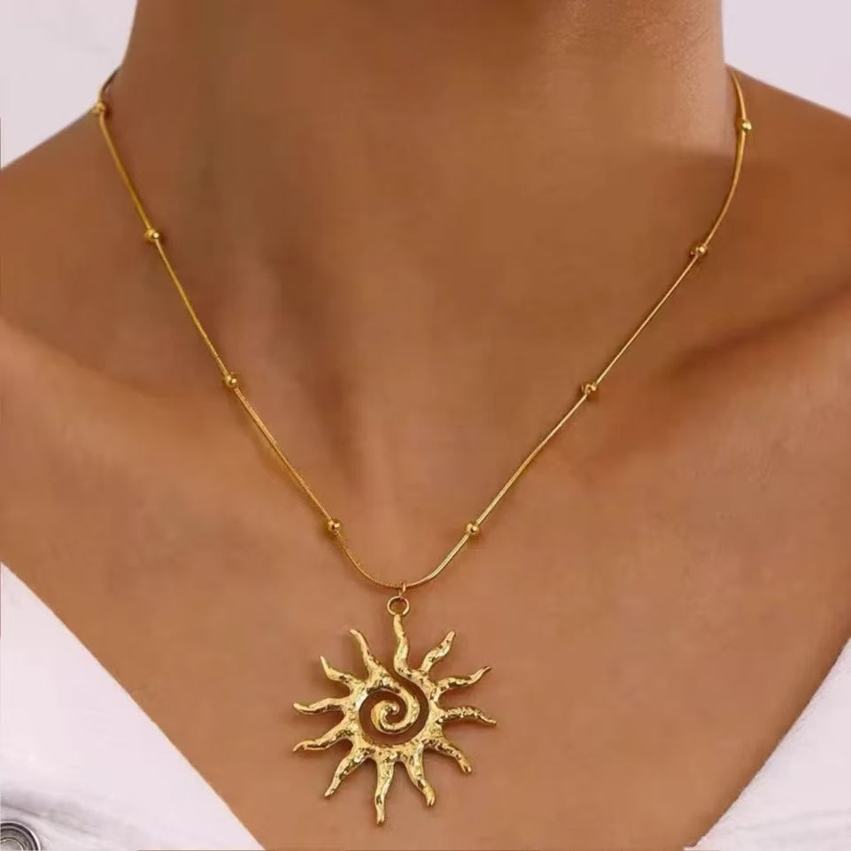 Sunburst Pendant Necklace