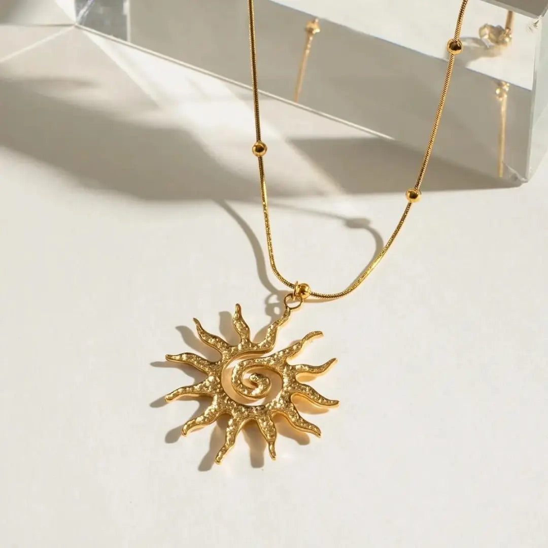 Sunburst Pendant Necklace