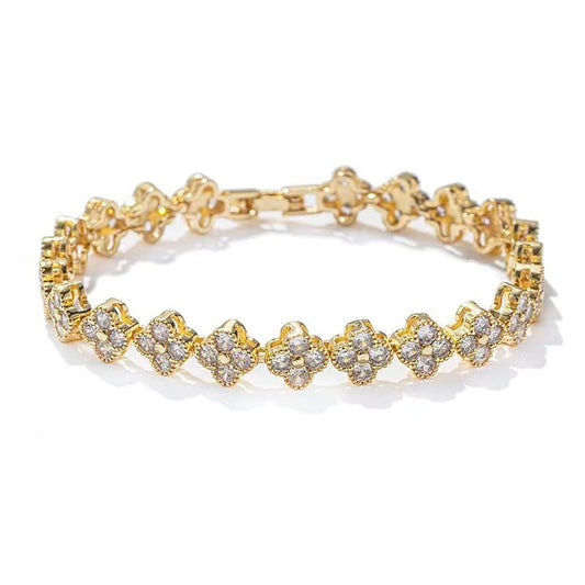 Clover Diamond - Encrusted Bracelet