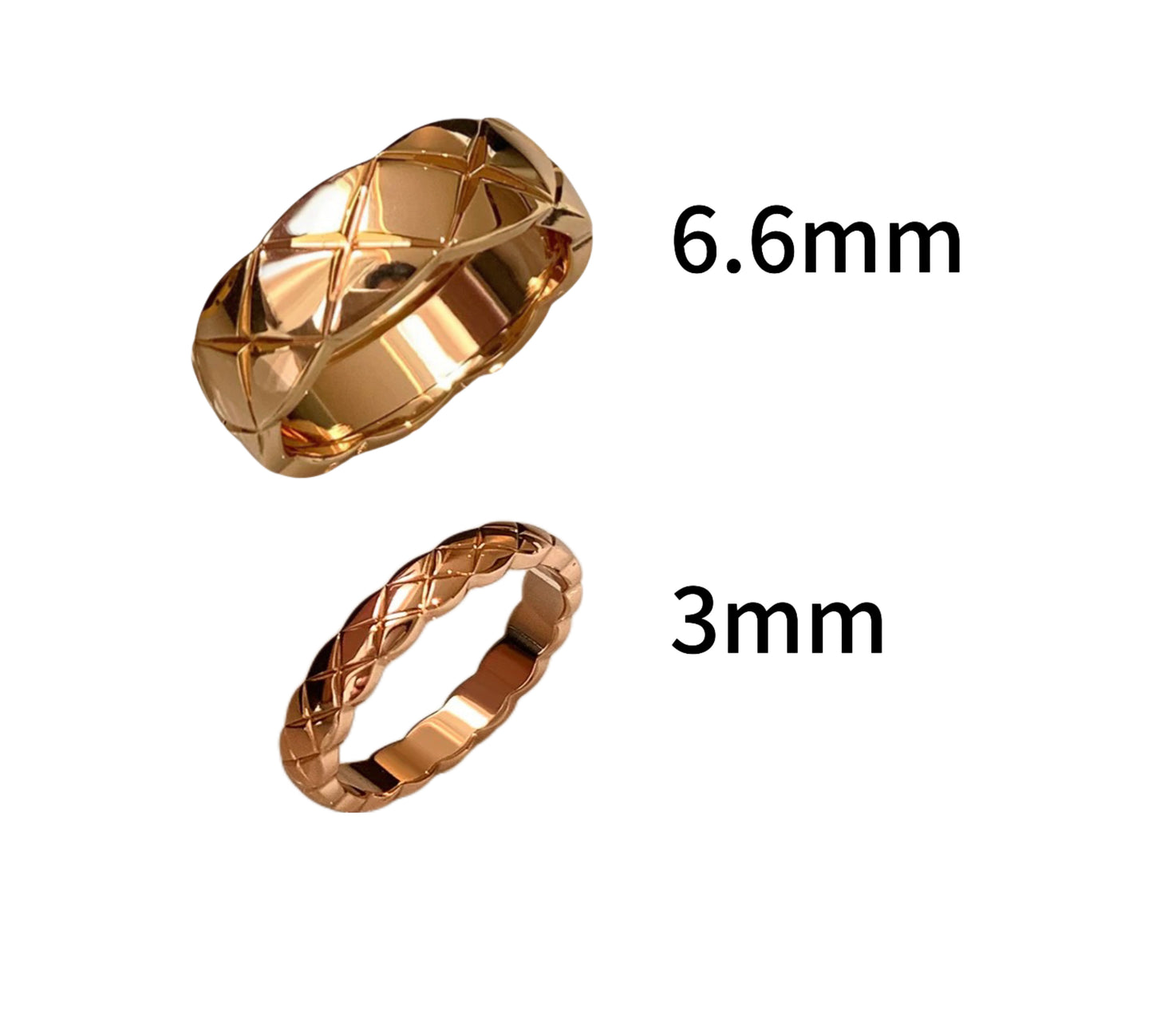 18K Quilted Ring