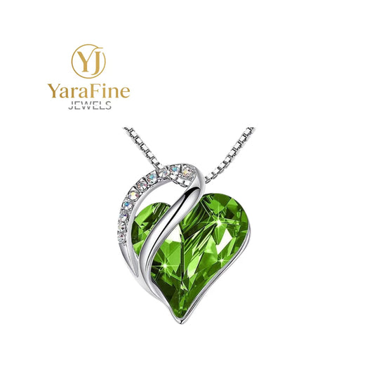 Ocean Heart Crystal Necklace