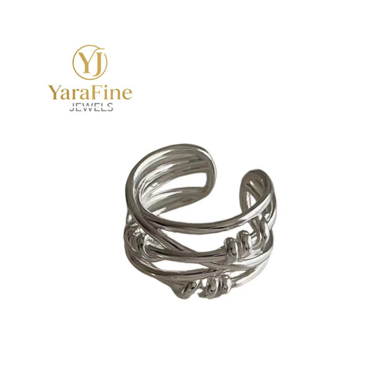 Layered Minimalist Adjustable Ring