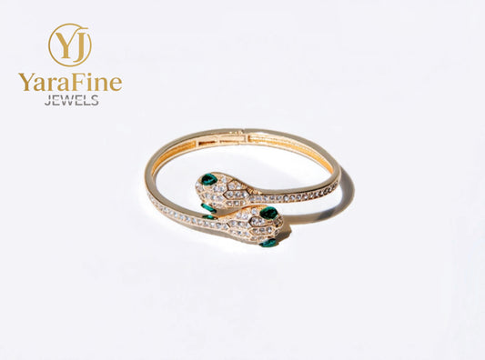 Serpent Diamond - Encrusted Bracelet