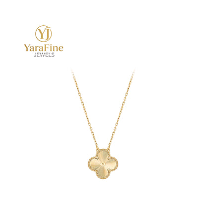 18K Gold - Plated Five - Flower Necklace