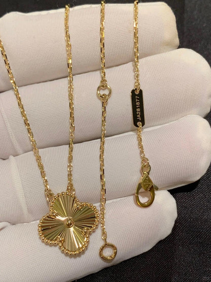 18K Gold - Plated Five - Flower Necklace