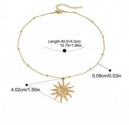 Sunburst Pendant Necklace