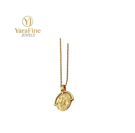 Roman Coin Pendant Necklace
