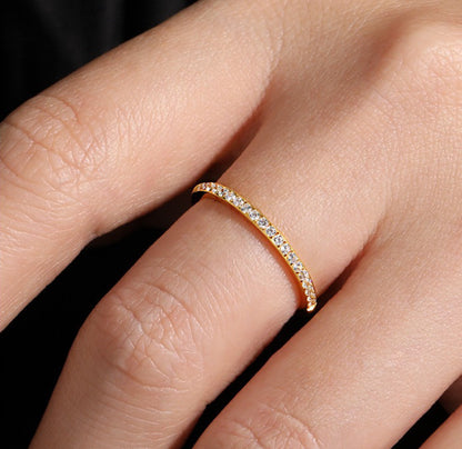 Diamond - Inlaid Titanium Steel Ring