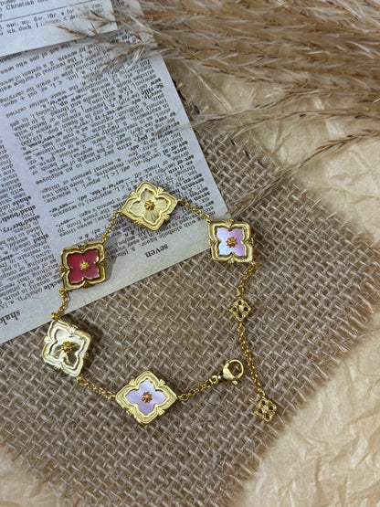 Tiger Eye Stone Bracelet - 18K Gold Plated