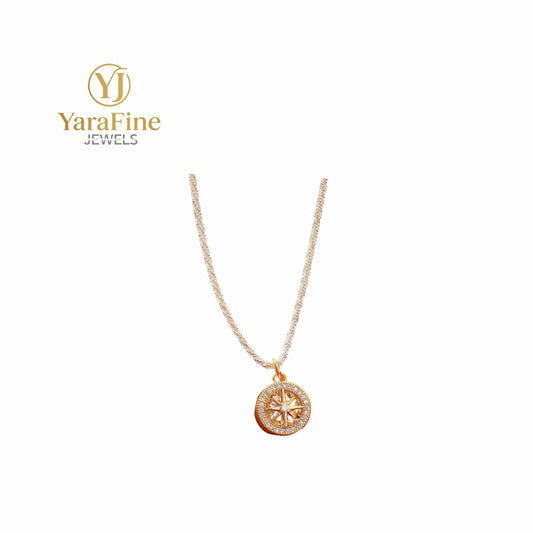 Compass Star Diamond Necklace